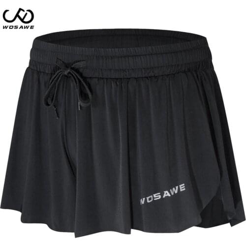 WOSAWE Women Cycling shorts Skirt Breathable MTB Riding Cycling shorts Bicycle 3D Gel Pad Women Outerwear Bottom skirt 2 in 1