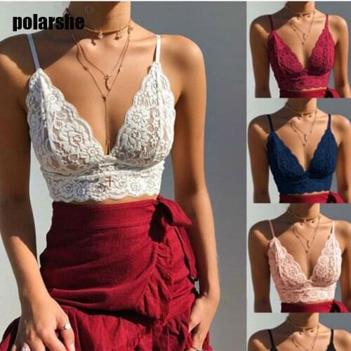 Women Bralette Seamless Deep V Lace Bra Wireless Lace Bra New Arrival Top Sexy Women Size Bralette Underwear Lingerie Undea
