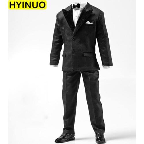 1/6 Scale Rowan Atkinson MH14 Men Special Service Suit Male Bean Bean Agent Clothes Clothing Set For 12" Action Figure Male Body