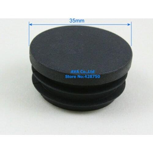 20 Pieces 35mm Round Plastic Insert Cap Tube End Cap