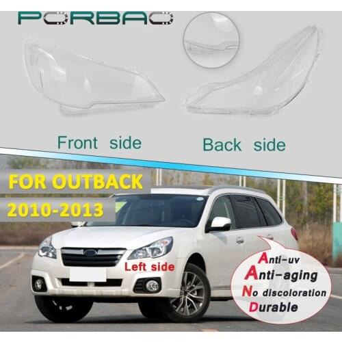 4 Doors car Headlight Headlamp Clear Shell for Subaru for Outback 10-13 Transparent lens cover Front large Lampshade replacement