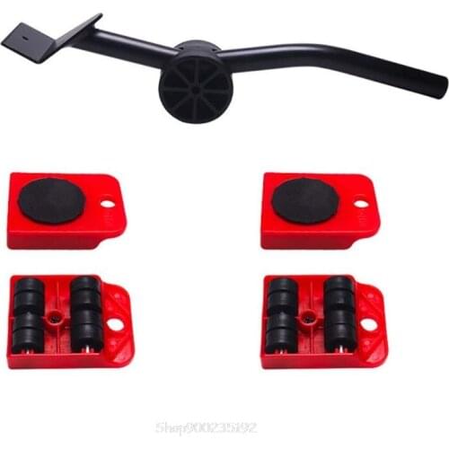 5pcs Furniture Lifter Slider Kit Heavy Stuffs Mover Tool Wheeled Roller Wheel Bar Device Au 20 Dropship
