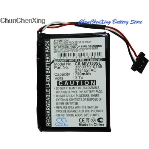 Cameron Sino 720mAh Battery 078512FAC, 338937010159 for Mitac Mio Moov 150