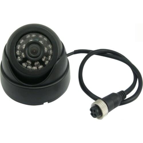 G7201 Night Vision AHD Vehicle Indoor Dome Camera for X7 Mobile HDD DVR with Aviation Connector Without Audio Input