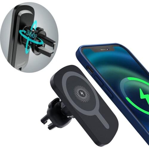 15W Wireless Car Magnetic Charger For IPhone 12 Pro Max Wireless Quick Charging Charger Phone Holder Stand For IPhone 12/12 Mini