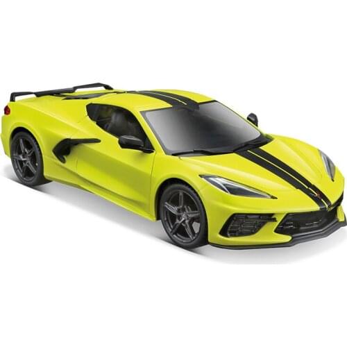 Bburago Diecast Alloy Model 1:24 Chevrolet Corvette Simulation Sports Car Adult Collection Gift Toys Souvenir Ornaments Display