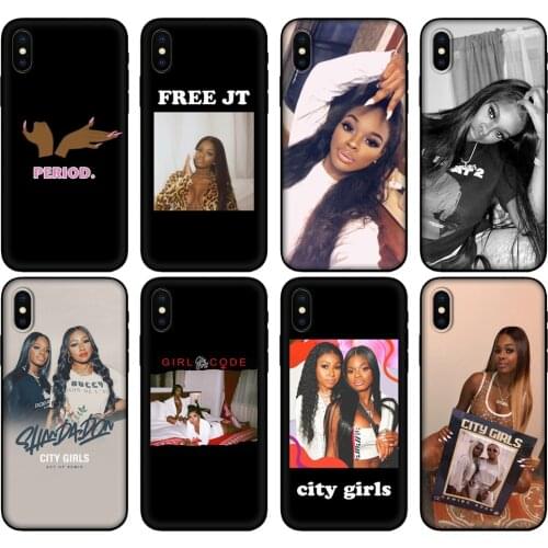 Black tpu Case For OPPO Realme C11 Case For Realme C 11 RealmeC11 Back RMX2185 Case Cover YUNG Miami JT City Girls Period