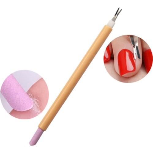 Double-Head Tool Remover Skin Cuticle Tools Grinding Light Tool Reusable Trimmer Eco-Friendly Cuticle Remove Pusher