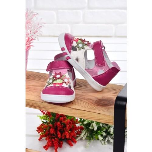 Kiko Lf 2211-16 Orto pedik Girl Kids First Step Shoes Sandals