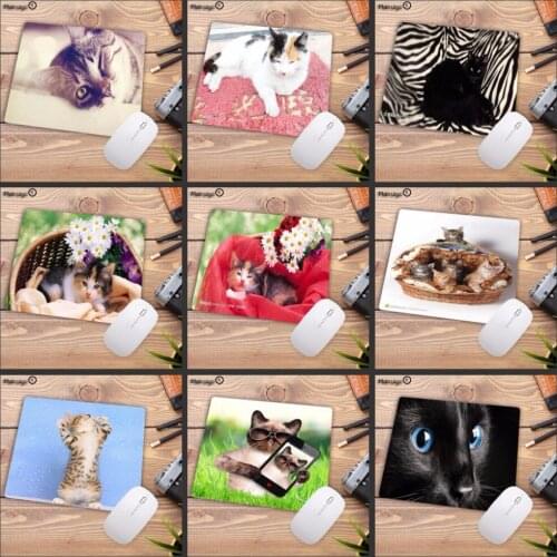 Mairuige Arrival Cute Cat Rubber Mice Mat PC Computer Laptop Gaming Mouse Pad Play Mousepad One Size 18X22CM Chooce Promotion