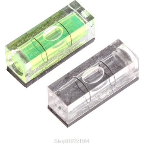 Mini Spirit Bubble Level Picture Hanging Measuring Tools with Magnetic Stripe 29x11x10mm N09 20 Dropshipping