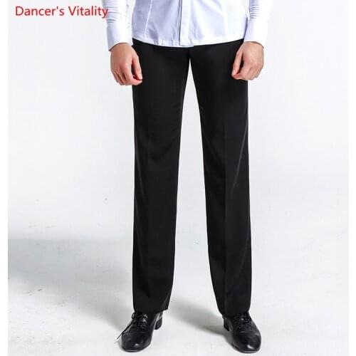 Mens Ballroom Dance Trousers 2018 New Fashion Mens Pencil Pants Adult Latin Square Dance Ballroom Waltz Dancing Costumes