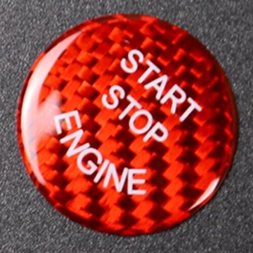 Real Keyless Push Start Stop Button Trim Cover Cap Sticker Car Decor For BMW E