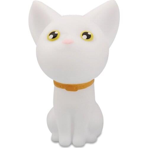 Small and Portable Cute Night Light Cartoon Cat Image Bedroom Dormitory Eye Protection Night Light Illuminated