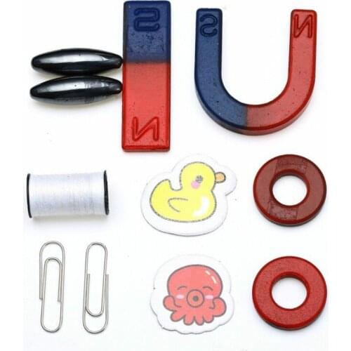 New Bar U Shaped Horseshoe Compass Magnets Physics Science Experiment Tools Kids Toy Physical