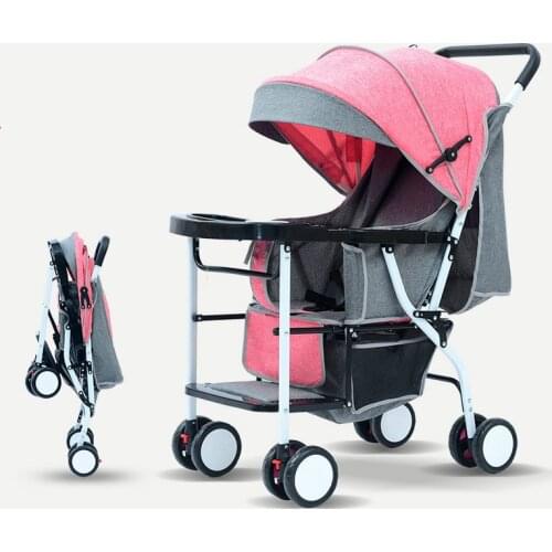 Dining chair baby stroller lightweight folding four seasons universal sitting baby 0-3 year old child four wheel trolley