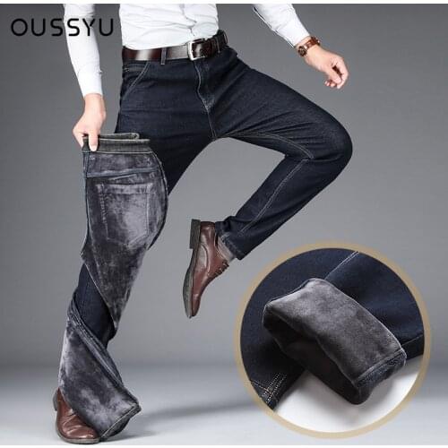 Мужские зимние джинсы OUSSYU China At AliExpress