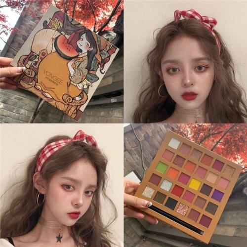 30 Colors/Set Eyeshadow Palette Earth Tone Pearlescent Matte Sequin High Gloss Eye Shadow Palette Eye Makeup Cosmetics TSLM1