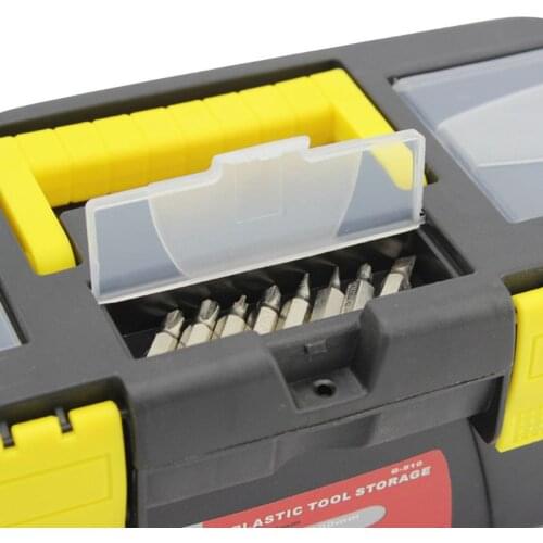 Portable Hardware Storage Box Repair Tool Box Case Multi-Function Home Toolbox L4MF