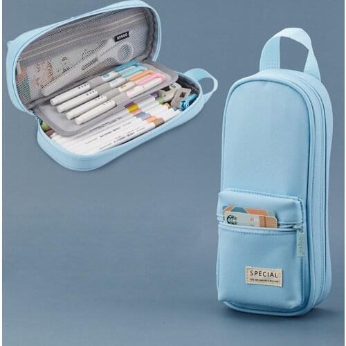Backpack Pencil Bag Large Capacity Stationery Box Portable Storage Pencil Box Case Stationery Bag