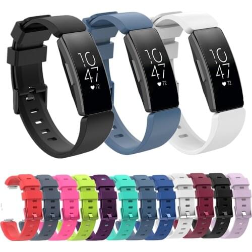 Silicone Wristband For Fitbit Ace 2 / Inspire / Inspire HR Strap Replacement Soft TPU Sport Bracelet For Fitbit ACE2 Accessories
