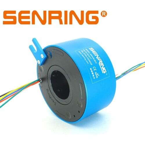Through hole slip ring with bore size (1") 25.4mm 2 circuits 10A+2 circuits signal 2A