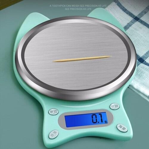 3Kg OZ/ML/G /CT/GR Kitchen Scale Stainless Steel Weighing Scale Food Diet Postal Balance Measuring Tool LCD Electronic Scales