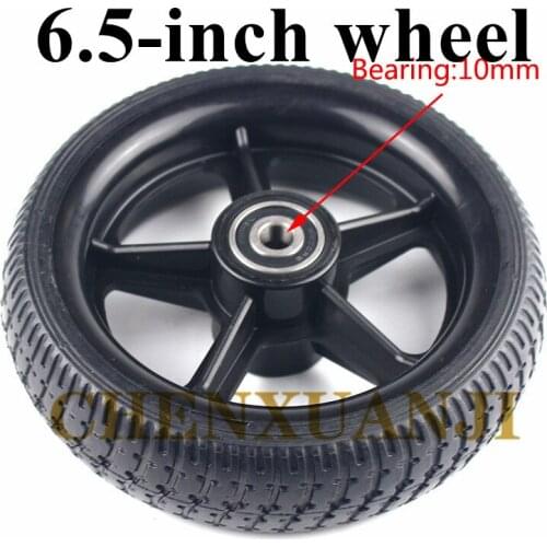 6.5 inch solid wheels 6.5-inch Explosion resistance non-inflatable tyre wheels for electric scooters, Baby carriage