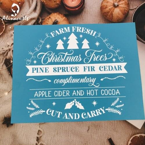 8.5 X 11" Reusable Self- Adhesive Silk Screen Stencils For Home Decoration T-Shirt Bag Pillow DIY Transfers Film Alinacutle