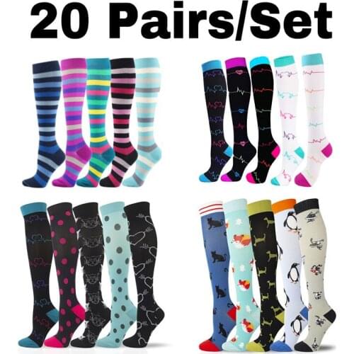 Running Men Women Socks Dropship Compression Socks Golf Tube Socks Unisex Outdoor Sports Hiking Long Pressure Stockings High