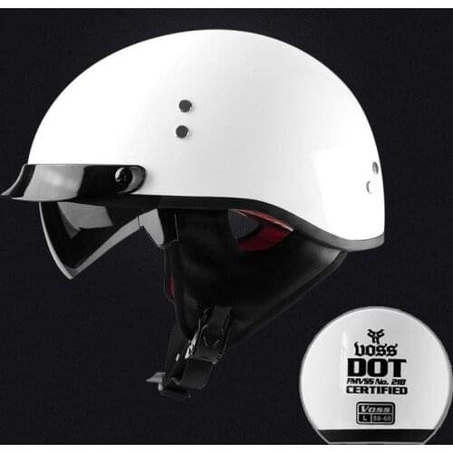 Black Vintage motorcycle helmet open face helmet DOT approved half helmet Retro moto casco capacete motociclistas capacete