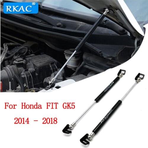 For 2014 2015 2017 2018 Honda FIT GK5 Car Bonnet Hood Support Hydraulic Rod Strut Bars Lift Spring Shock Bracket Car Styling