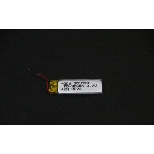 3.7V polymer lithium battery 301033 80mah