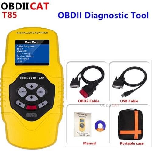 OBDIICAT High Quality QUICKLYNKS T85 OBD2 Code Reader Work with OBDII/EOBD/JOBD car for V--A--G ((V--W,Au--di,Sk--oda,S--at)