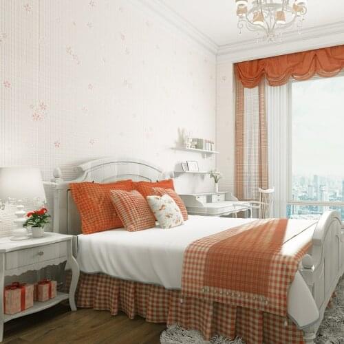 Beibehang papel de parede idyllic romantic bedroom living room non-woven wallpaper flower girl childrens bedrooms Korean Floral