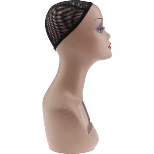 Awsome Female Mannequin Head Model Cap Wig Display Holder Stand Rack Tools