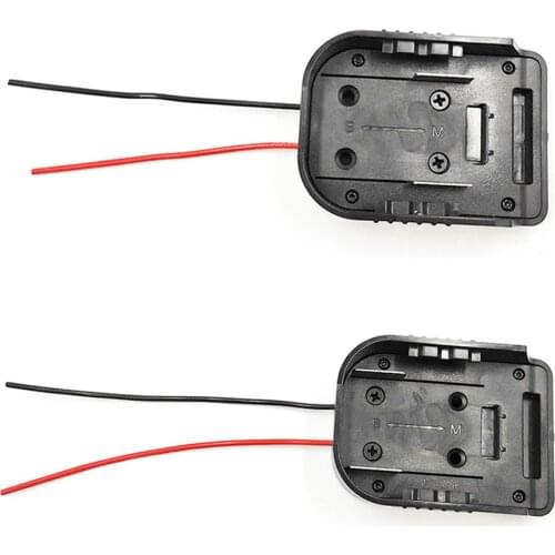 Li-Ion Battery Converter to DIY Cable Output Connection Adapter for Makita 18V For Bosch 18V Lithium Battery Parts