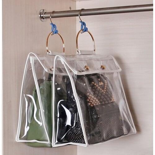 Transparent PVC Luxury Handbag Dust Cover Bag Protector Bag Storage