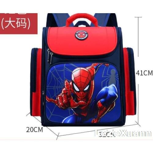 Disney Backpack For Boys Girls Three layer large capacity waterproof schoolbag Spiderman Fashion Children Backpack Bookbag