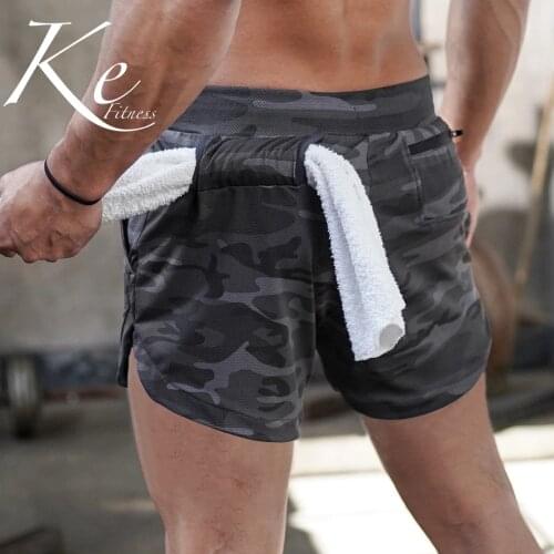 KE Muscle brothers mesh quick-drying casual sports shorts mens pants running breathable fitness five-point basketball pants