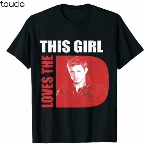 Supernatural This Girl Love The Dean Winchester Black T-Shirt For Castiel Fans