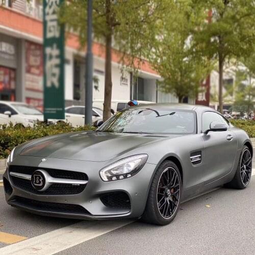 TSAUTOP 1.52*18m ash ultra matte metallic cheap full vinyl car wrap interior car body sticker
