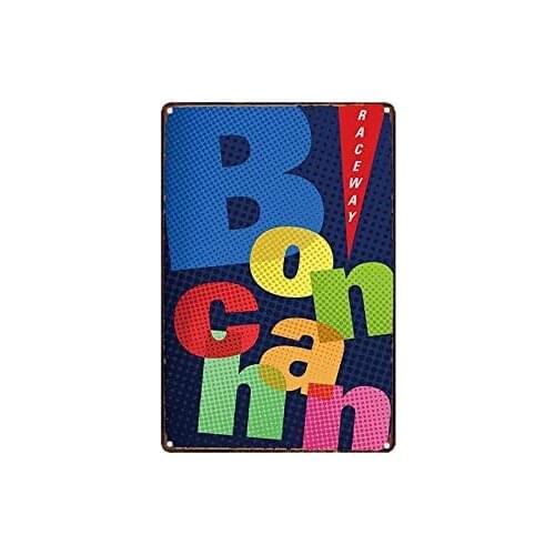 Metal Sign Racing Vintage Metal Tin Sign Man Cave for Men Women,Wall Decor for Bars,wc,Restaurants,cafes Pubs,12x8 Inch