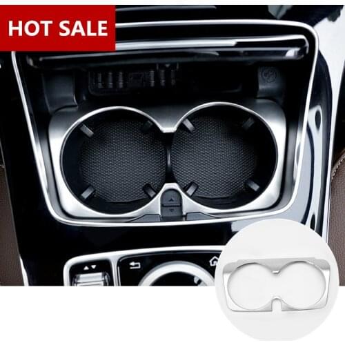 Interior Console Water Cup Holder Cover Trim For Mercedes Benz E Class W213 S213 2017-2021 Car accesories interior Car Trim