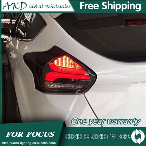 Tail Lamp For Car Ford Focus 2015-2018 Focus Tail Lights Led Fog Lights DRL Daytime Running Lights Tuning Car Accessories