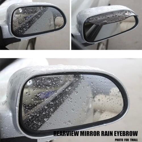 2Pcs Car Rear View Mirror Mirror Rain visor Rain Eyebrow Universal Auto Accessories