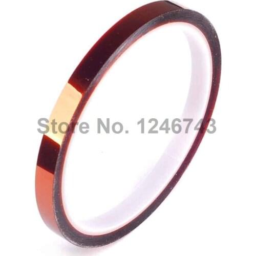 1PCS 8mm Heat Resistant High Temperature Polyimide Adhesive Tape Tawny Hot New