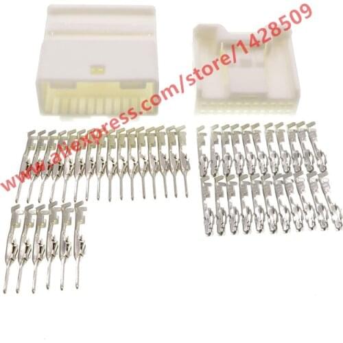 10 Sets 22 Pin 0.7mm Car Navigation Reversing Mirror Wiring Harness Connector Automotive Audio Wire Plug For Nissan Auto