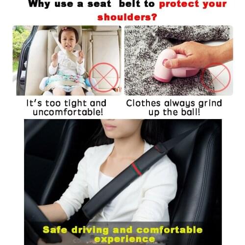 2pcs Universal Seat Belt Covers Car Shoulder Pad Carmera Backpack Straps Covers for Adults Youth Kids Car Truck SUV Shoulderpad