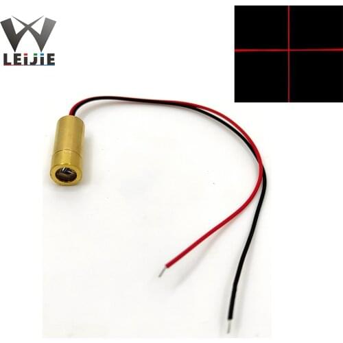 5V Cross Line Dot MINI 650nm 5mW 9mm Red Laser Head Laser Positioning Lamp Semiconductor Laser LED LD Module